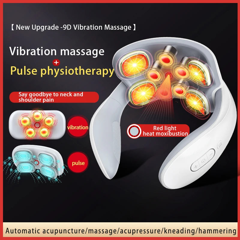 Cervical Vertebra Health Care Vibrator Heating Compress Massage