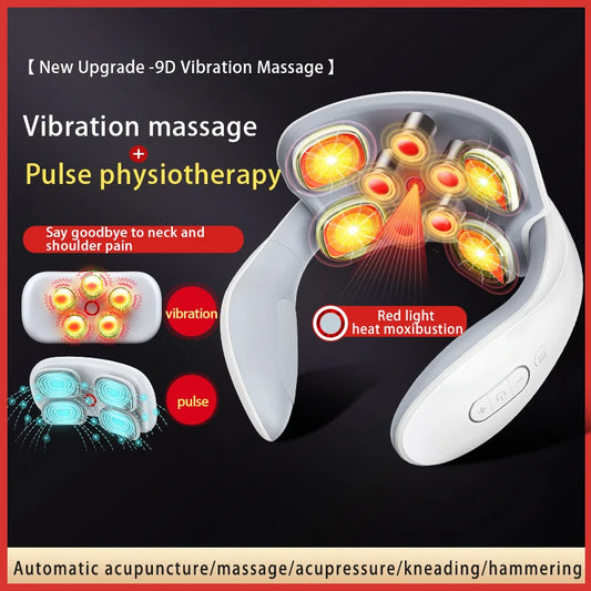 Cervical Vertebra Health Care Vibrator Heating Compress Massage